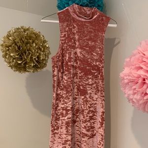 Cherish Cobo’s Boutique Halter-Top Rose Dress